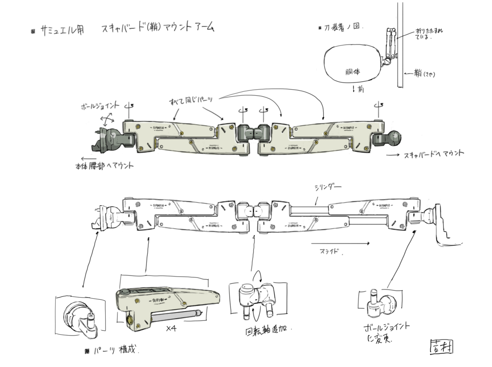 Sam final design detail.